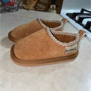 BearPaw Brown Kids Slippers